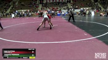 138 lbs Semifinal - Sam Sutton, Homewood Hs vs Thomas Peerson, Pelham