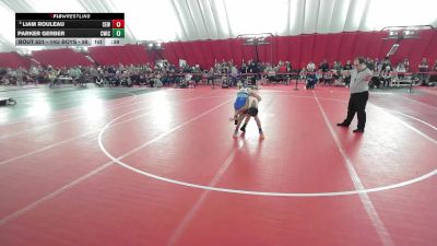 14U Boys - 88 lbs Champ. Round 1 - Parker Gerber, CrassTrained: Weigh In Club vs Liam Rouleau, Chippewa Elite Wrestling