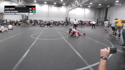 98 lbs Round 4 (6 Team) - Jaisen Sharma, Maryland Mallets vs Elsa Scott, New England Gold