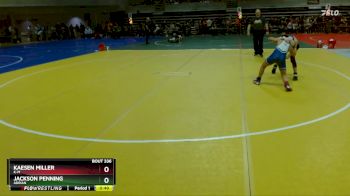 108 lbs Champ. Round 1 - Kaesen Miller, K-M vs Jackson Penning, Adrian