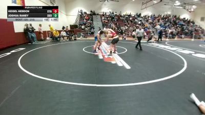 215 lbs Champ. Round 1 - Keisel Hebdon, Star Valley vs Joshua Raney, Sheridan