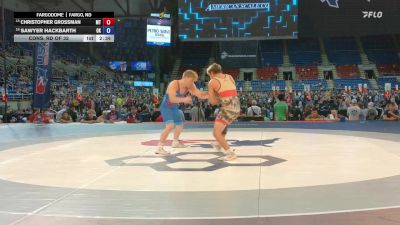 132 lbs Cons. Rd Of 32 - Christopher Grossman, MT vs Sawyer Hackbarth, OK