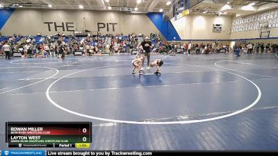 52 lbs 3rd Place Match - Rowan Miller, Bear River Wrestling Club vs Layton West, Green River Grapplers Wrestling Club