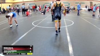 110 lbs Round 7 (10 Team) - Ryan Halal, Mat Warriors vs Zack Blomberg, South Side WC