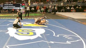 Semifinal - Logan Rowell, Auburn vs Blaise Baughman, Blair