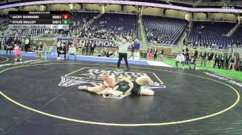 Girls-140 lbs Cons. Semi - Jacey Barnabei, Gabriel Richard H.s. (Riverview) Girls vs Kylee Malloy, Olivet Hs Girls