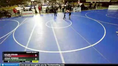 93 lbs Champ. Round 1 - Kyler Stever, California vs Steve Moreno, Coachella Valley Wrestling Club