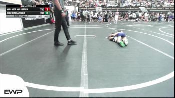 43 lbs Semifinal - Walker Williams, Team Tulsa Wrestling Club vs Cru Camarillo, El Reno Wrestling Club