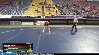 184 lbs Round 2 - Clayton Whiting, Missouri vs Sam Skillings, Minnesota