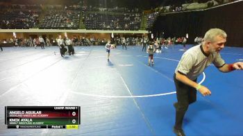 75 lbs Quarterfinal - Knox Ayala, Sebolt Wrestling Academy vs Angelo Aguilar, Siouxland Wrestling Academy