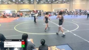 106 lbs Consi Of 8 #1 - Elijah Poe, Silverback WC vs Curtis Carlisle Jr, Team Aggression