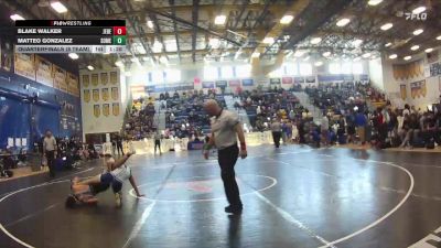 138 lbs Quarterfinals (8 Team) - Blake Walker, Jensen Beach vs Matteo Gonzalez, Somerset