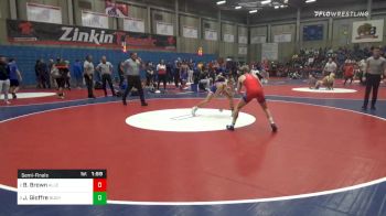 113 lbs Semifinal - Braxton Brown, Allen vs Jack Gioffre, Buchanan