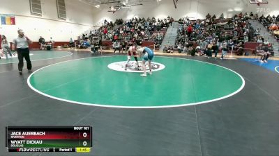144 lbs Champ. Round 2 - Wyatt Dickau, Douglas vs Jace Auerbach, Riverton