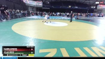 108 lbs Cons. Round 4 - Rylee Brice, Thunder Mountain Wrestling Club vs Claire Condon, Cruiser Wrestling Club