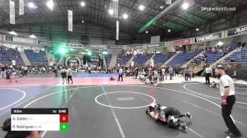 90 lbs 2nd Place - Axton Gates, GI Grapplers vs Pablito Rodriguez, Alamosa Wrestling