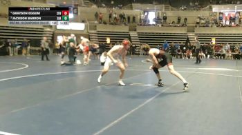 160 Championship Bracket Semifinal - Grayson Eggum, Stillwater vs Jackson Barron, Shakopee