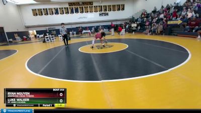 120 lbs Semifinal - Ryan Nguyen, Grapevine Cross Timbers vs Luke Walker, St. John`s School