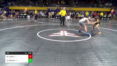 100 lbs Final - Brody Locke, Milton vs Olympic Serrao, Fox Chapel