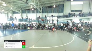 98 lbs Semifinal - Alyssa Marin Esparza, Wolf Pack WC vs Alekzander Espinoza, Coachella Valley WC