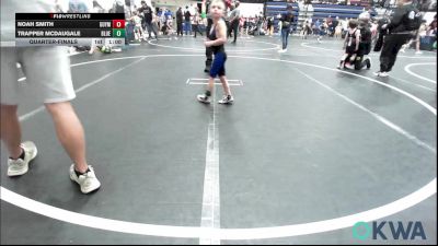 40 lbs Quarterfinal - Noah Smith, Guymon Wrestling vs Trapper McDaugale, Blue Devil Wrestling