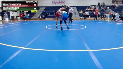 141 lbs Cons. Round 3 - Absalon Valencia, Northern Oklahoma College-Tonkawa vs Corbin McIntier, Northeast Oklahoma