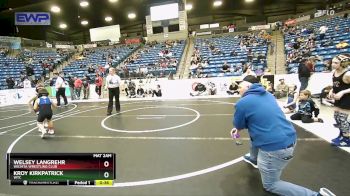 70 lbs Quarterfinal - Kroy Kirkpatrick, WTC vs Welsey Langrehr, Wichita Wrestling Club