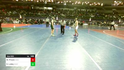 110 lbs Round Of 32 - Matteo Priore, Hanover Park vs Sam Lukey, Montgomery Youth Wrestling