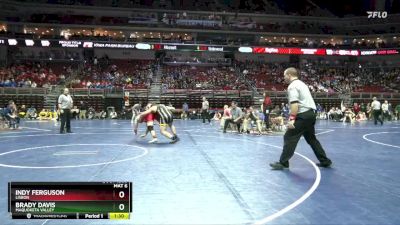 1A-215 lbs Champ. Round 2 - Brady Davis, Maquoketa Valley vs Indy Ferguson, Lisbon