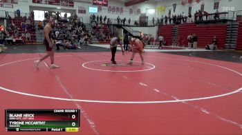 190 lbs Champ. Round 1 - Tyrone McCarthy, Waukon vs Blaine Heick, Iowa City, City High