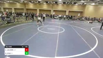 126 lbs Round Of 32 - Luke LaLonde, Surf City WC vs Andres Jiron, Rio Rancho
