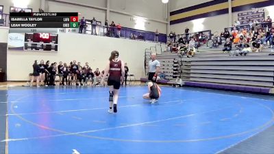 120 lbs Semis & 1st Wb (8 Team) - Leah Wooley, Chestatee vs Isabella Taylor, LaFayette