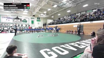 106 lbs Placement Matches (8 Team) - Kasen Armstrong, Rapid City Stevens vs Isaac Weerheim, Brandon Valley