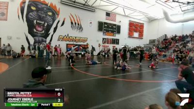 70 lbs Round 1 - Journey Eberle, Thermopolis Wrestling Club vs Bristol Pettet, Powell Wrestling Club