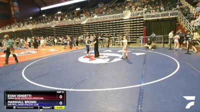 71 lbs Cons. Round 1 - Evan Vendetti, Green River Grapplers Wrestling vs Marshall Brown, Greybull Basin Athletic Club