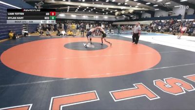 149 lbs Cons. Round 2 - Dylan Hart, Messiah vs Liam Totten, Adrian