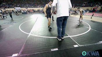 140 lbs Round Of 16 - Jackson Burns, Geary Youth Wrestling vs Preston Cameron, Lions Wrestling Academy