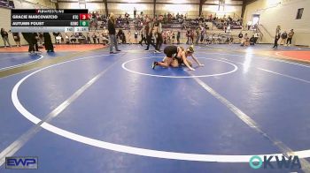62-72 lbs Rr Rnd 1 - Gracie Marcovatcio, Owasso Takedown Club vs Autumn Foust, Keystone Kids Wrestling Club