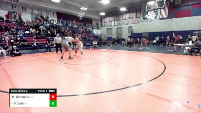 285 lbs Cons. Round 2 - Victor Cota, Palo Verde vs Micah Simmons, Coastal Academy