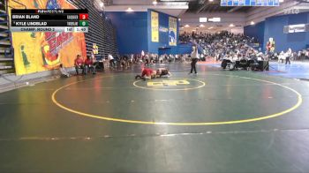 215 lbs Champ. Round 2 - Kyle Lindblad, Timberlane vs Brian Bland, Fauquier