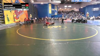 215 lbs Champ. Round 2 - Kyle Lindblad, Timberlane vs Brian Bland, Fauquier