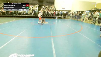 82-J lbs Round Of 32 - Evan Overpeck, Washington Twp vs Erick Mateus, RedNose Wrestling School