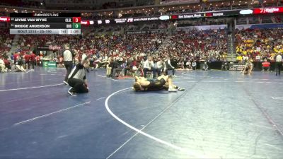 2A-190 lbs Cons. Round 2 - Jayme Van Wyhe, Central Lyon/George-Little Rock vs Bridge Anderson, Burlington Notre Dame