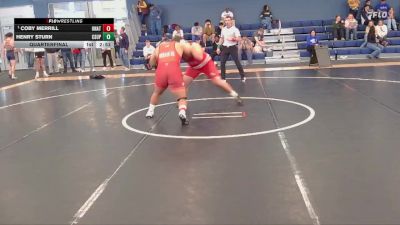 285 lbs Quarterfinal - Coby Merrill, Unattached vs Henry Sturn, Colorado State University - Pueblo