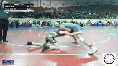 133 lbs Round Of 16 - Jett Gilbert, Marlow Outlaws Jh vs Talan Tucker, Blanchard High School