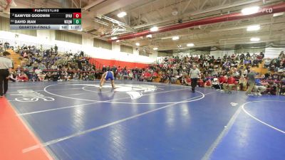 175 lbs Quarterfinal - Sawyer Goodwin, Spaulding vs David Jean, Winnisquam