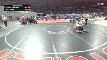 6A Boys 285 lbs Champ. Round 1 - Gabriel Gonzalez, Sprague Boys vs Noah Miner, Aloha Boys