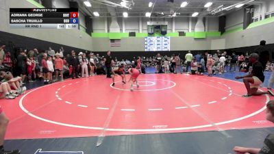 81 lbs Rr Rnd 1 - Adriana George, South Georgia Athletic Club vs Sascha Trujillo, Bison Takedown Wrestling Club