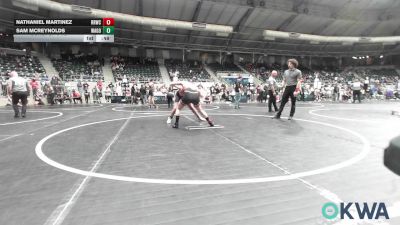130 lbs Consi Of 8 #2 - Nathaniel Martinez, Red Ryder Wrestling Club vs Sam Mcreynolds, Wagoner Takedown Club