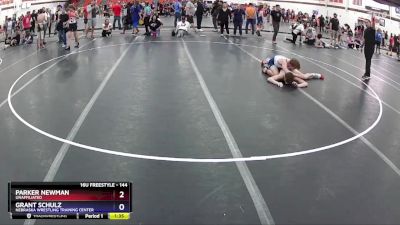 144 lbs Round 3 - Parker Newman, Unaffiliated vs Grant Schulz, Nebraska Wrestling Training Center